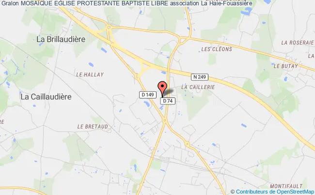 plan association MosaÏque Eglise Protestante Baptiste Libre Haie-Fouassière