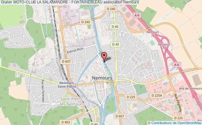 plan association Moto-club La Salamandre - Fontainebleau Nemours