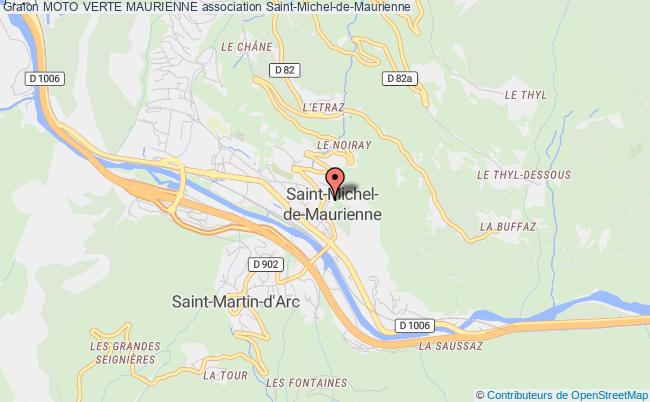 plan association Moto Verte Maurienne Saint-Michel-de-Maurienne