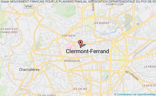 plan association Mouvement Francais Pour Le Planning Familial Association Departementale Du Puy-de-dome Dite "planning Familial 63" Clermont-Ferrand