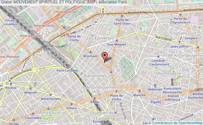 plan association Mouvement Spirituel Et Politique (msp) Paris