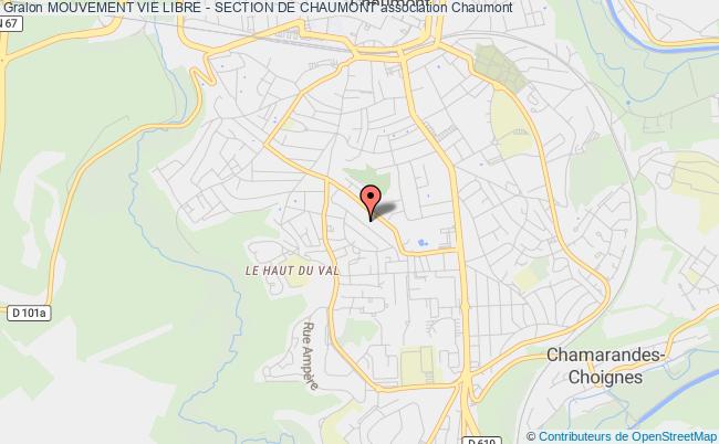 plan association Mouvement Vie Libre - Section De Chaumont Chaumont