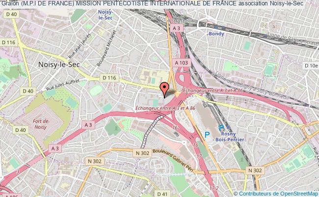 plan association (m.p.i De France) Mission Pentecotiste Internationale De France Noisy-le-Sec