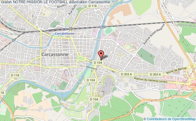plan association Notre Passion Le Football Carcassonne