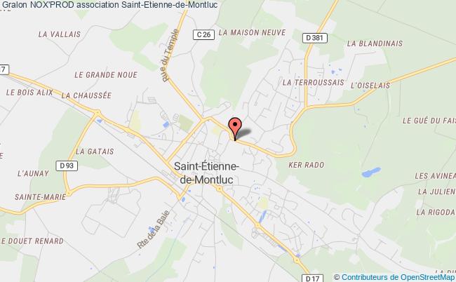 plan association Nox'prod Saint-Étienne-de-Montluc