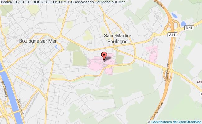 plan association Objectif Sourires D'enfants Boulogne-sur-Mer Cedex