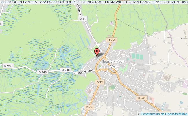 plan association Oc-bi Landes - Association Pour Le Bilinguisme Francais Occitan Dans L'enseignement Montfort-en-Chalosse