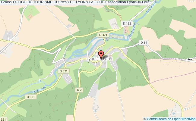 plan association Office De Tourisme Du Pays De Lyons La Foret Lyons-la-Forêt