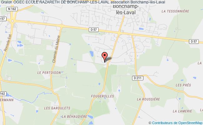 plan association Ogec Ecole Nazareth De Bonchamp-les-laval Bonchamp-lès-Laval