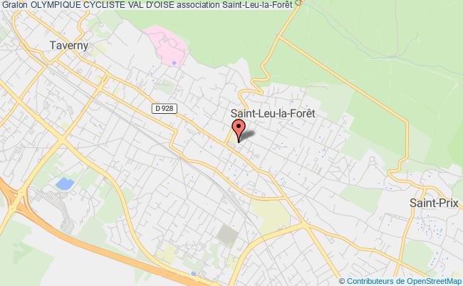 plan association Olympique Cycliste Val D'oise Saint-Leu-la-Forêt