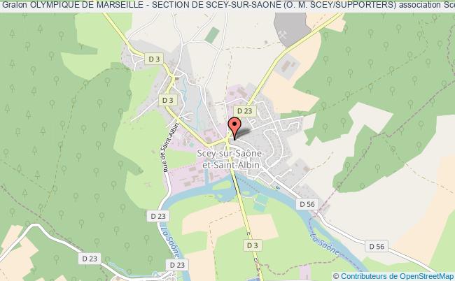 plan association Olympique De Marseille - Section De Scey-sur-saone (o. M. Scey/supporters) Scey-sur-Saône-et-Saint-Albin