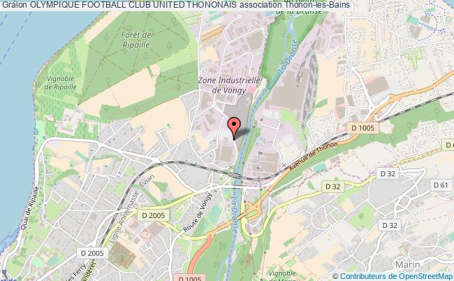 plan association Olympique Football Club United Thononais Thonon-les-Bains