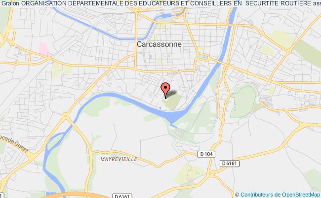 plan association Organisation Departementale Des Educateurs Et Conseillers En  Securtite Routiere Carcassonne