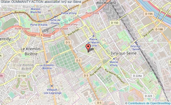 plan association Oummanity Action Ivry-sur-Seine