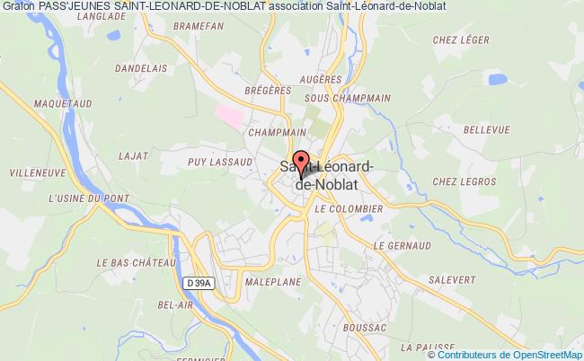 plan association Pass'jeunes Saint-leonard-de-noblat Saint-Léonard-de-Noblat