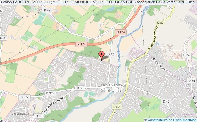 plan association Passions Vocales ( Atelier De Musique Vocale De Chambre ) Salvetat-Saint-Gilles