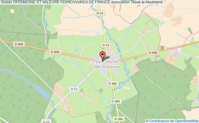 plan association Patrimoine Et Valeurs Ferroviaires De France Saint-Michel-des-Andaines