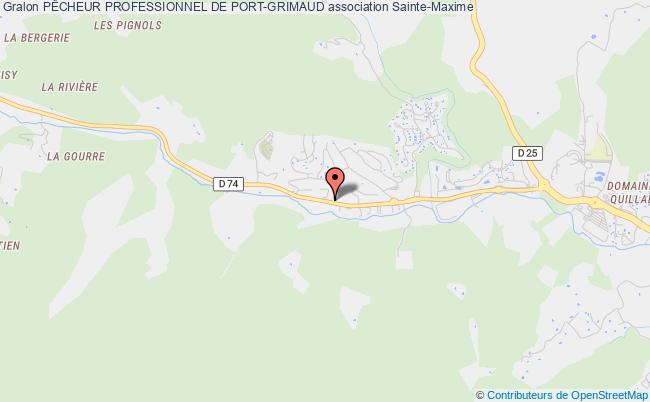 plan association PÊcheur Professionnel De Port-grimaud Sainte-Maxime