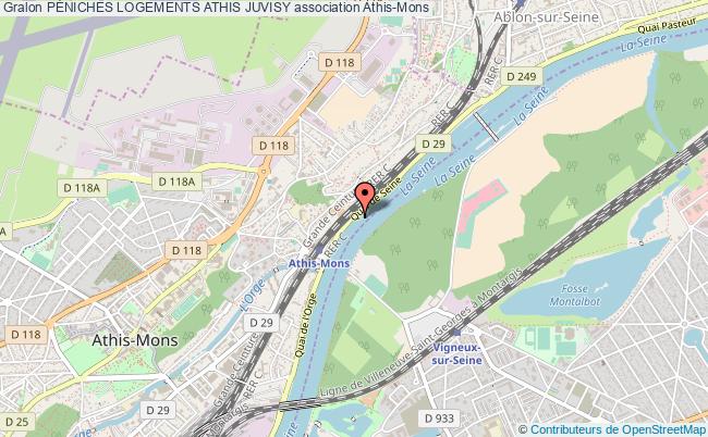 plan association PÉniches Logements Athis Juvisy Athis-Mons