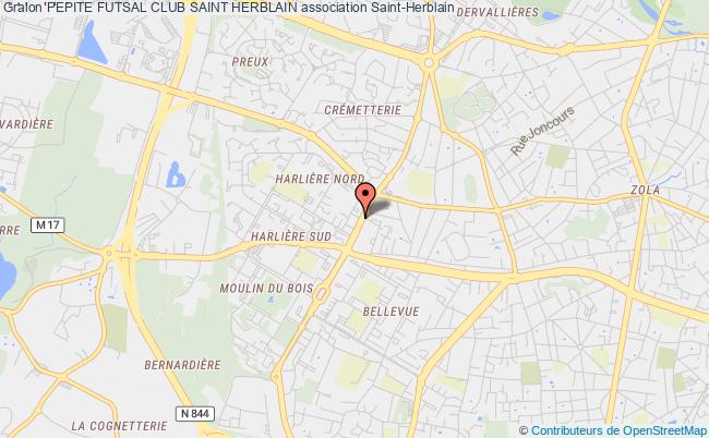 plan association Pepite Futsal Club Saint Herblain Saint-Herblain