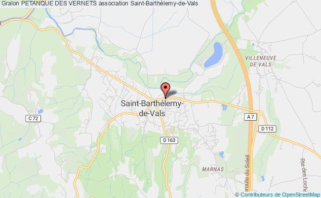 plan association Petanque Des Vernets Saint-Barthélemy-de-Vals