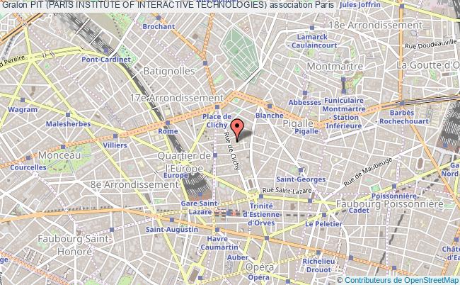 plan association Pit (paris Institute Of Interactive Technologies) Paris