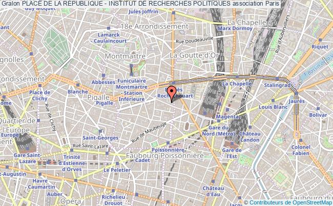 plan association Place De La RÉpublique - Institut De Recherches Politiques Paris