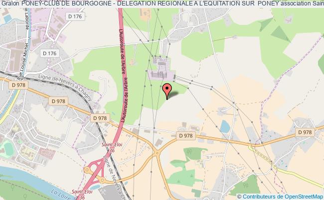 plan association Poney-club De Bourgogne - Delegation Regionale A L'equitation Sur  Poney Saint-Éloi