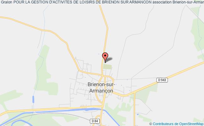 plan association Pour La Gestion D'activites De Loisirs De Brienon Sur Armancon Brienon-sur-Armançon