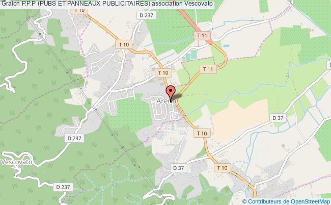 plan association P.p.p (pubs Et Panneaux Publicitaires) Vescovato