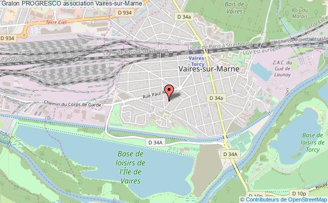 plan association Progresco Vaires-sur-Marne