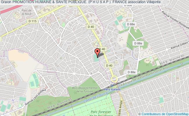 plan association Promotion Humaine & Sante Publique. (p H U S A P ). France Villepinte