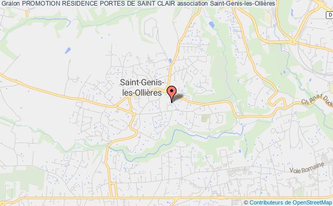 plan association Promotion RÉsidence Portes De Saint Clair Saint-Genis-les-Ollières