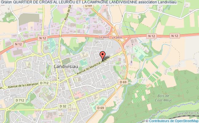 plan association Quartier De Croas Al Leuriou Et La Campagne Landivisienne Landivisiau