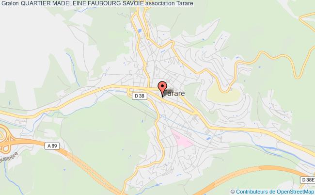 plan association Quartier Madeleine Faubourg Savoie Tarare