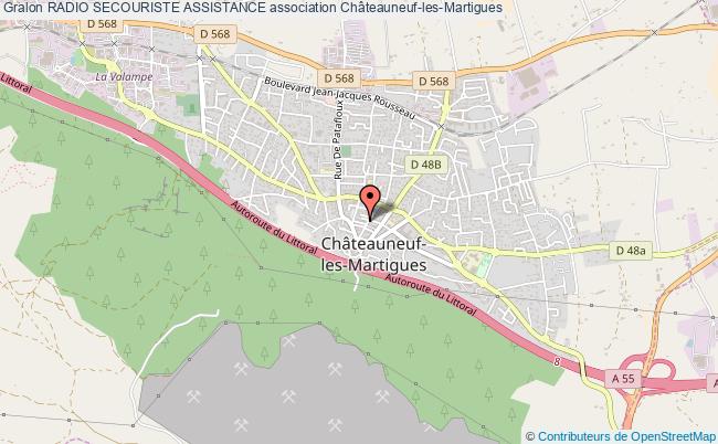 plan association Radio Secouriste Assistance Châteauneuf-les-Martigues