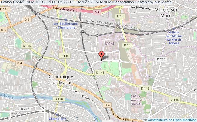 plan association Ramalinga Mission De Paris Dit Sanmarga Sangam Champigny-sur-Marne