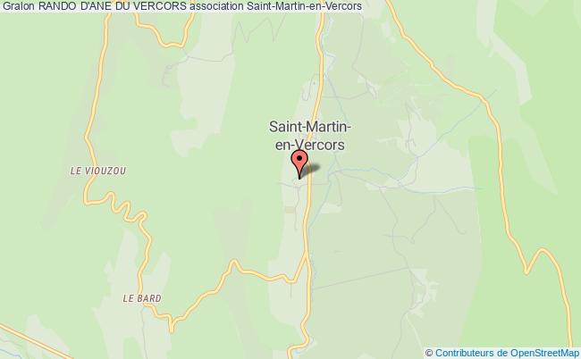 plan association Rando D'ane Du Vercors Saint-Martin-en-Vercors