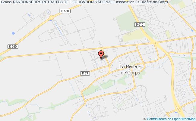 plan association Randonneurs Retraites De L'education Nationale Rivière-de-Corps