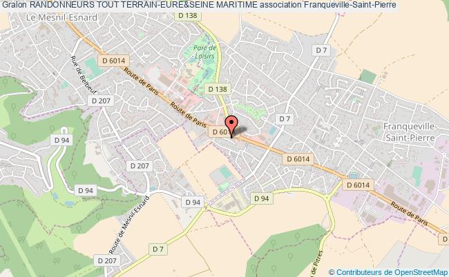 plan association Randonneurs Tout Terrain-eure&seine Maritime Franqueville-Saint-Pierre