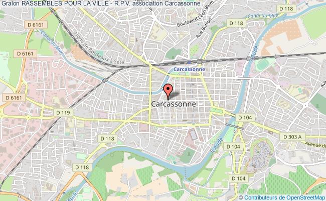 plan association Rassembles Pour La Ville - R.p.v. Carcassonne