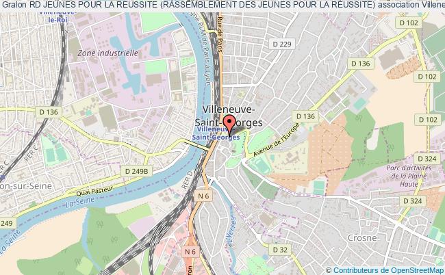 plan association Rd Jeunes Pour La Reussite (rassemblement Des Jeunes Pour La RÉussite) Villeneuve-Saint-Georges