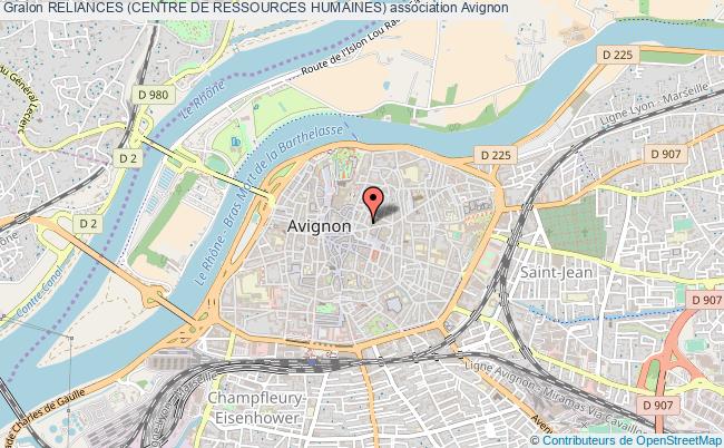 plan association Reliances (centre De Ressources Humaines) Avignon