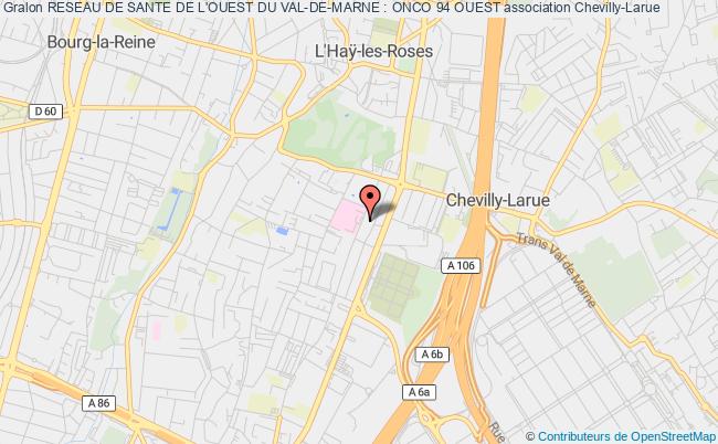 plan association Reseau De Sante De L'ouest Du Val-de-marne : Onco 94 Ouest Chevilly-Larue