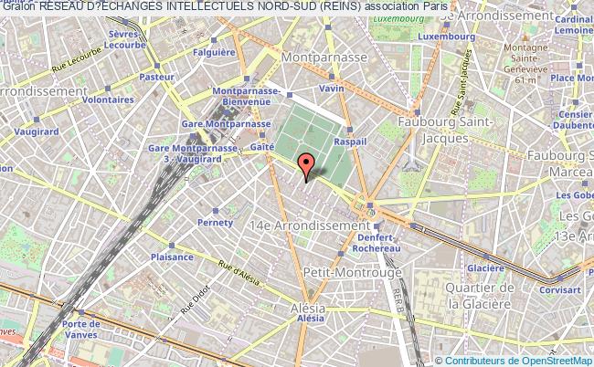 plan association Reseau D?echanges Intellectuels Nord-sud (reins) Paris 14e