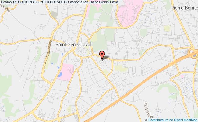 plan association Ressources Protestantes Saint-Genis-Laval