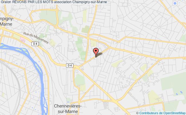 plan association RÊvons Par Les Mots Champigny-sur-Marne
