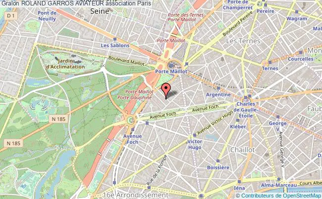 plan association Roland Garros Aviateur Paris