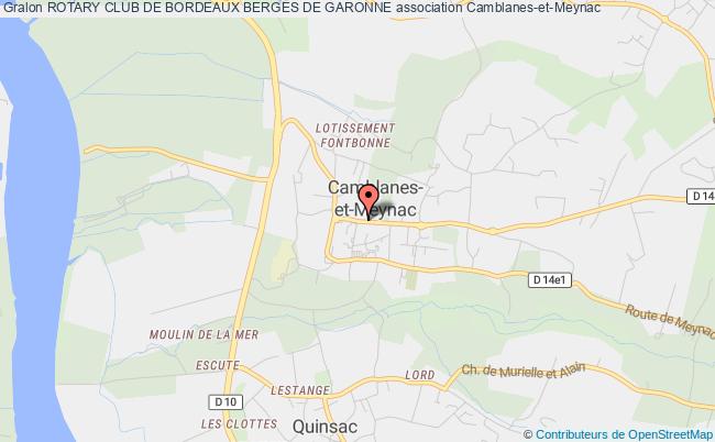 plan association Rotary Club De Bordeaux Berges De Garonne Camblanes-et-Meynac