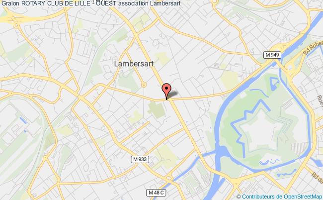 plan association Rotary Club De Lille - Ouest Lambersart